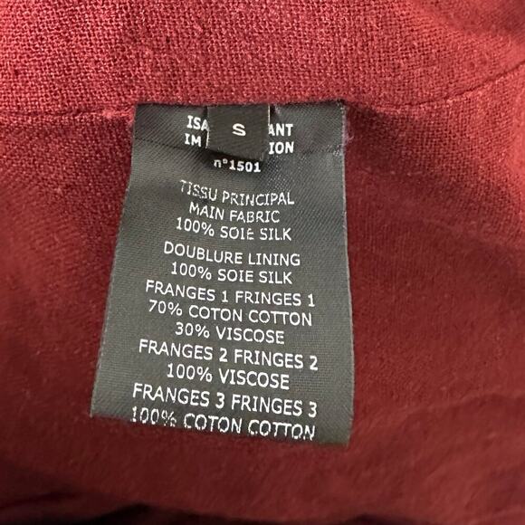 Isabel Marant Abella Red Fringe Jacket - Spring 2015 Runway Collection - Picture 7 of 8